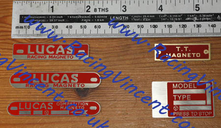 Competition Magneto Labels